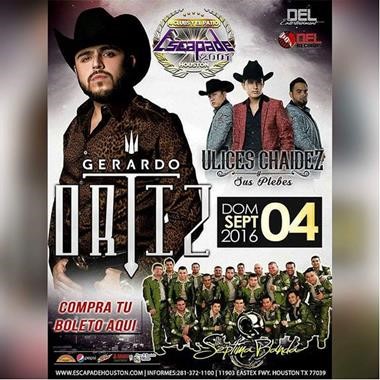 Gerardo Ortiz en Escapade