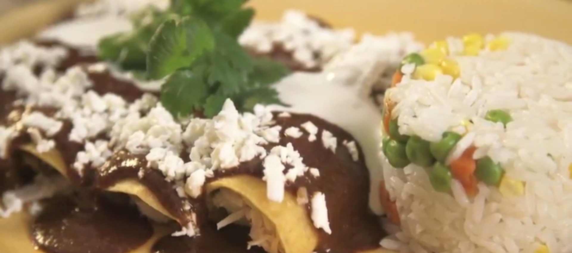 Mole Chicken Enchiladas Image