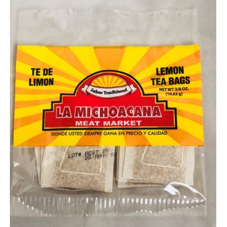 La Michoacana Meat Market – Lemon Tea bags 3/8 OZ